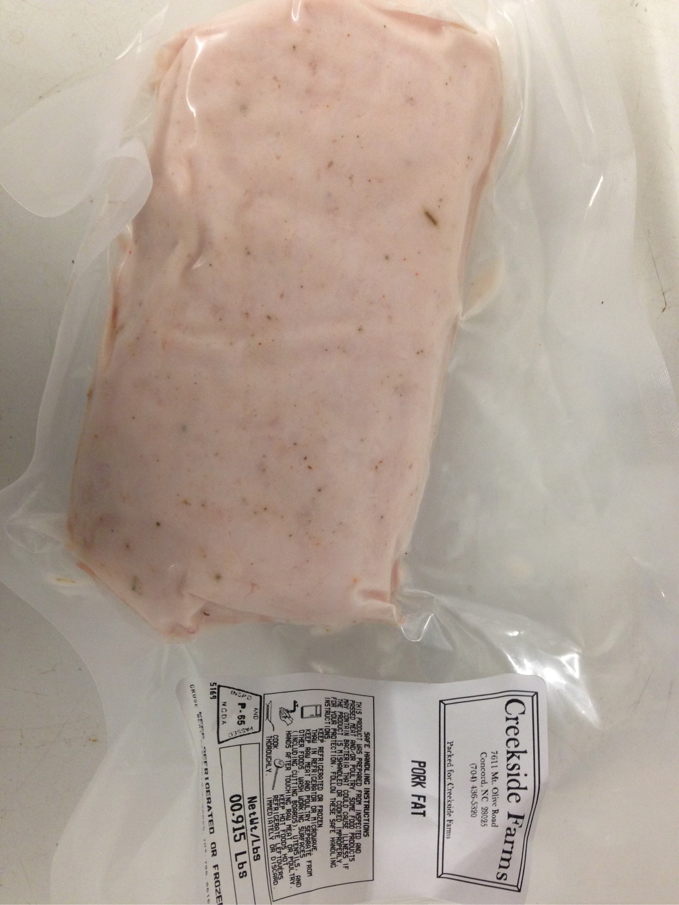 Pork Fat - for rendering