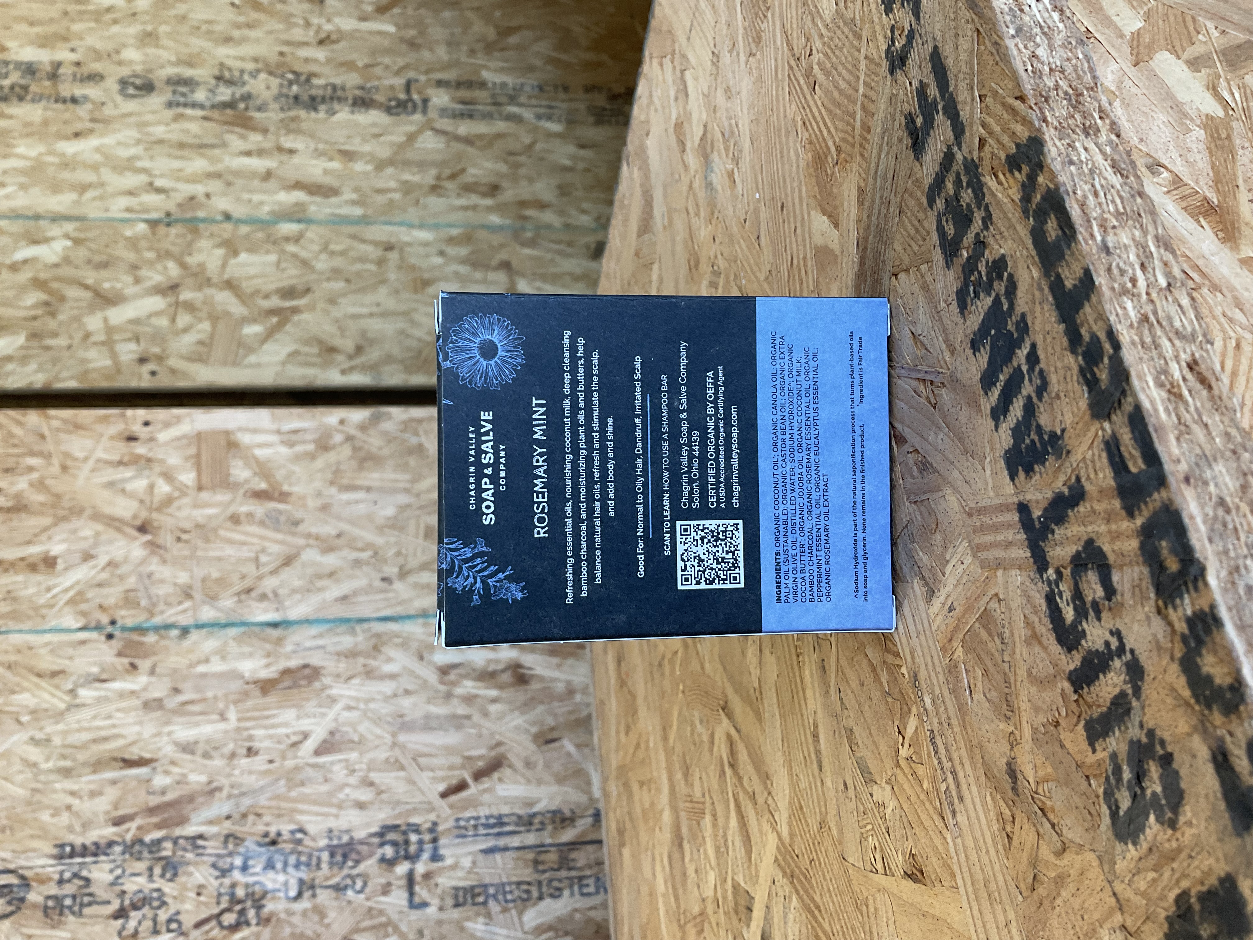 Rosemary Mint Natural Shampoo Bar, Chagrin Valley