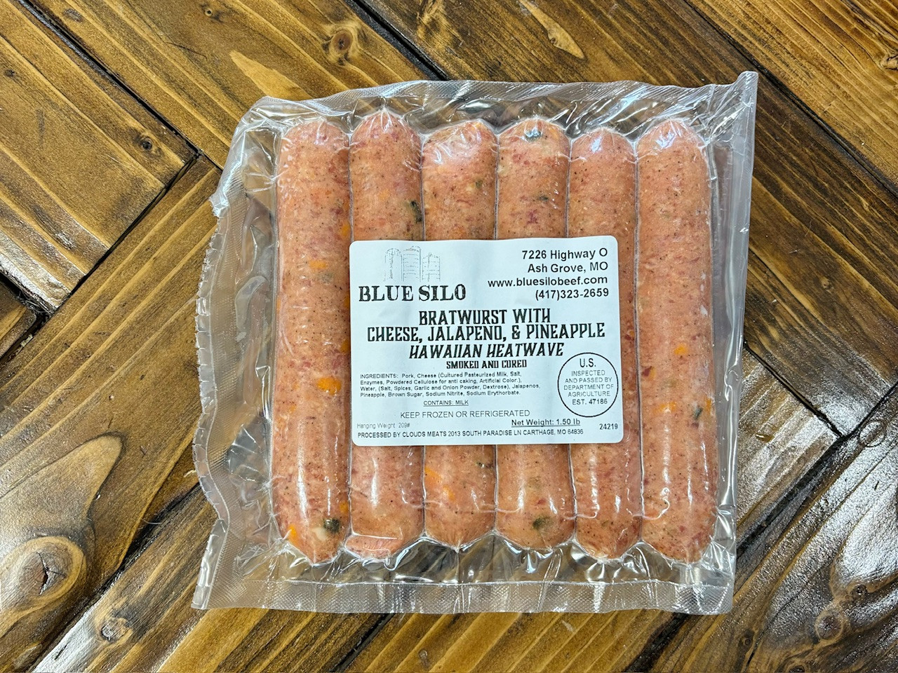 Pork Hawaiian Heatwave Brats (6 ct)