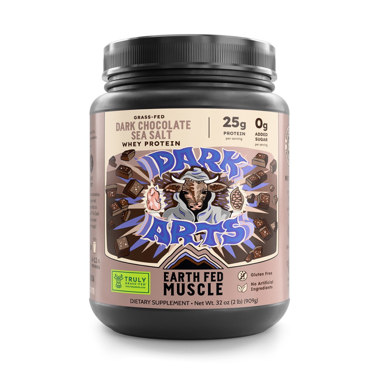 Whey Protein Powder | Dark Chocolate Sea Salt | Earth Fed Muscle