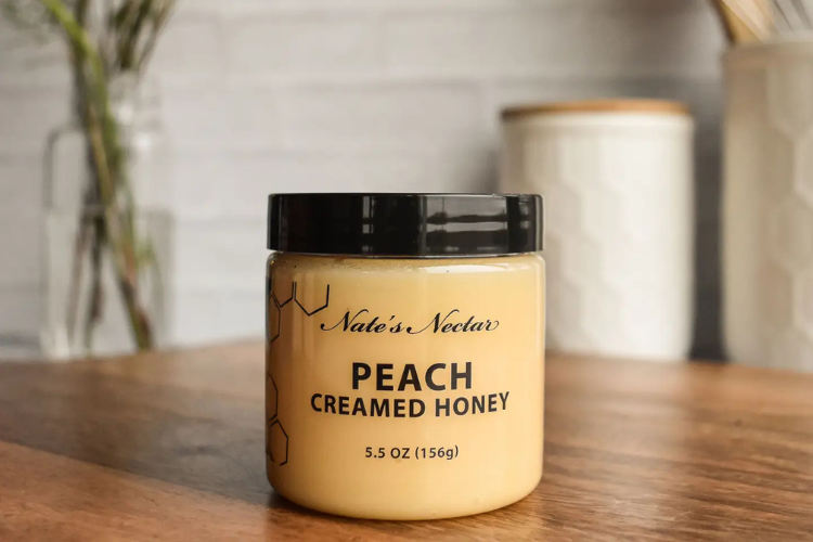 Peach Creamed Honey