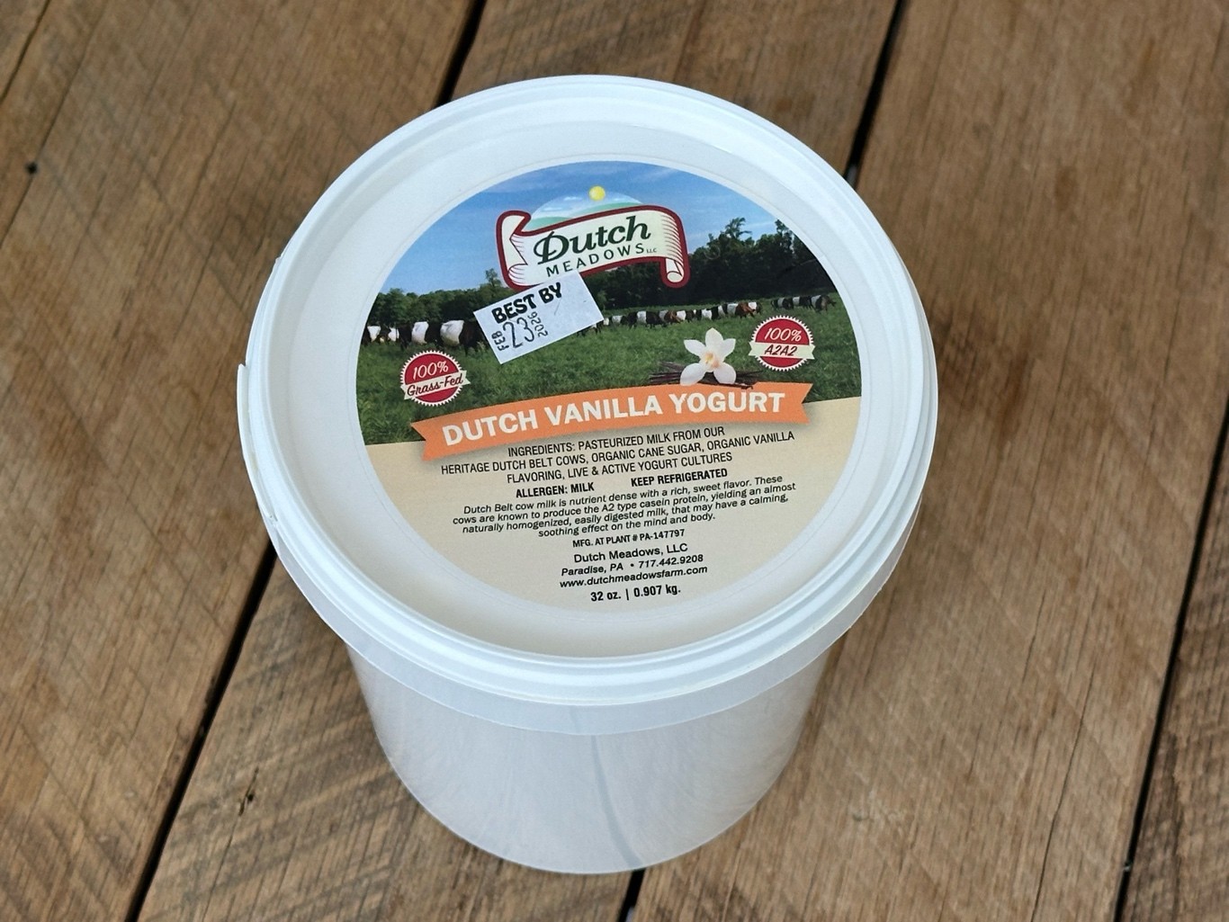 4 Qt Bundle Vanilla Yogurt (A2A2)