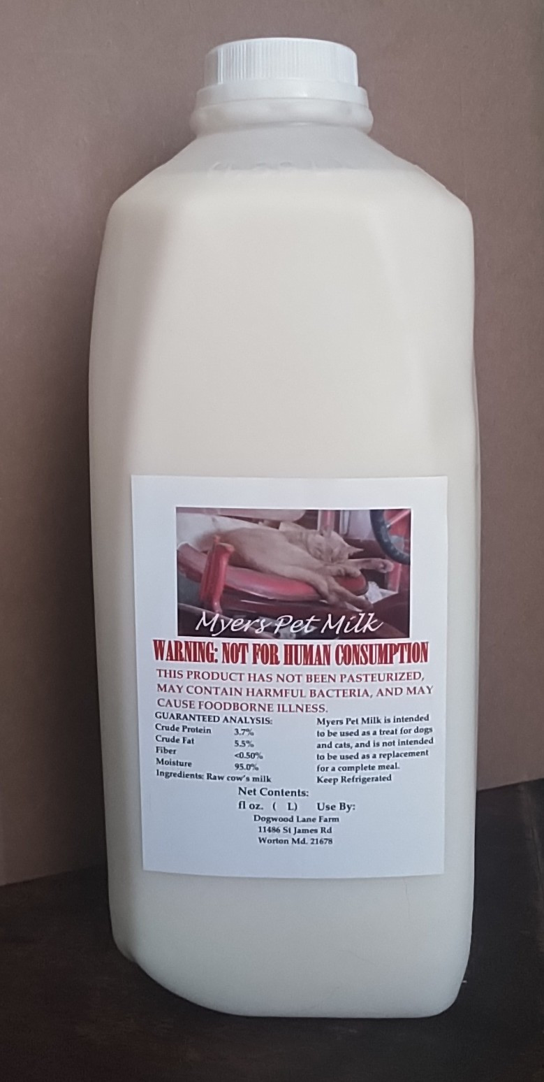Myers Pet Milk Half Gal (A2A2)