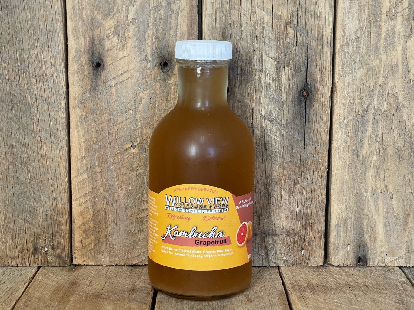 4 Pk. Grapefruit Kombucha (Seasonal Flavor)
