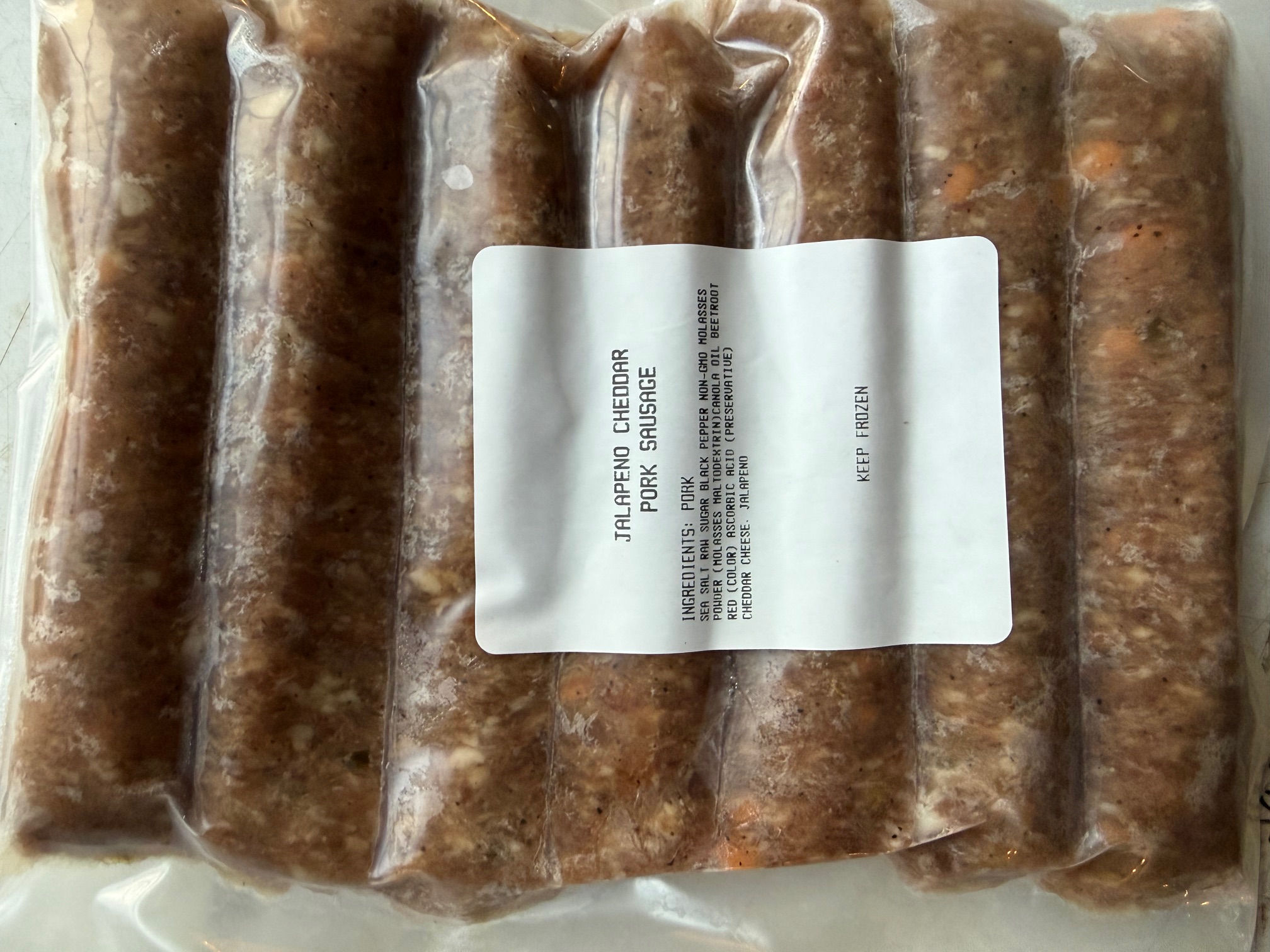 Pork Jalapeno Cheddar Sausage