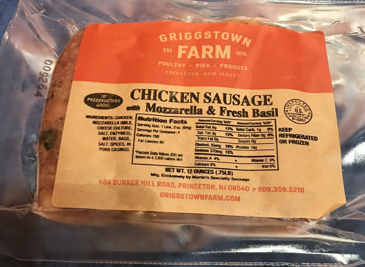 Mozzarella & Basil Chicken Sausage