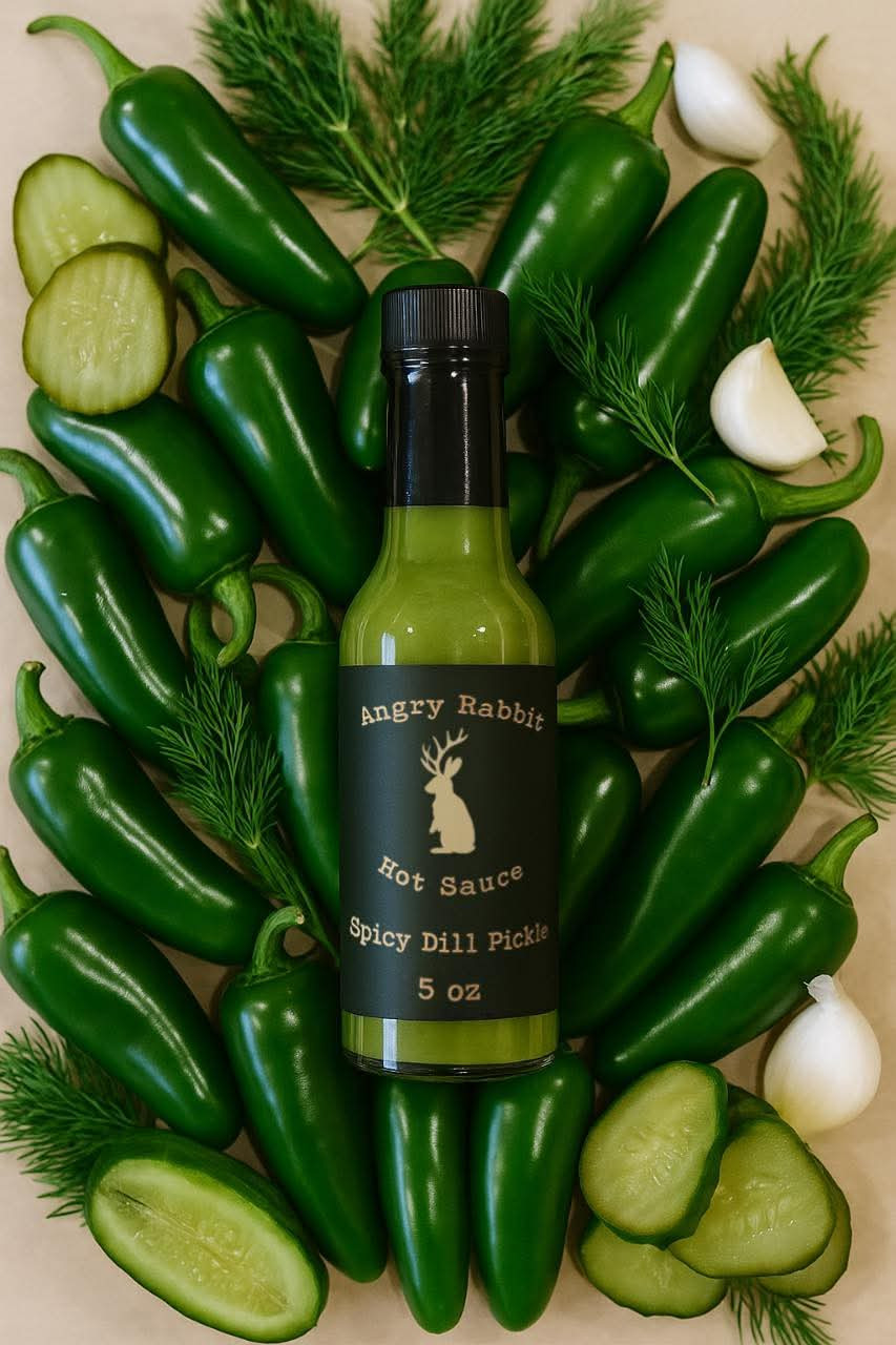 Angry Rabbit Hot Sauce - Spicy Dill Pickle