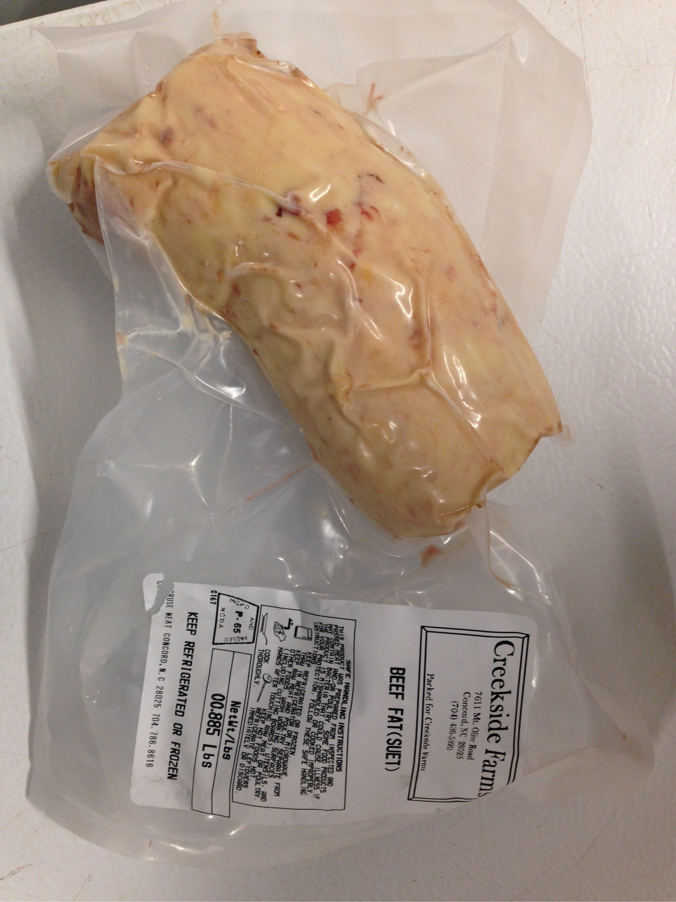 Beef Fat (Suet) - Grassfed Beef