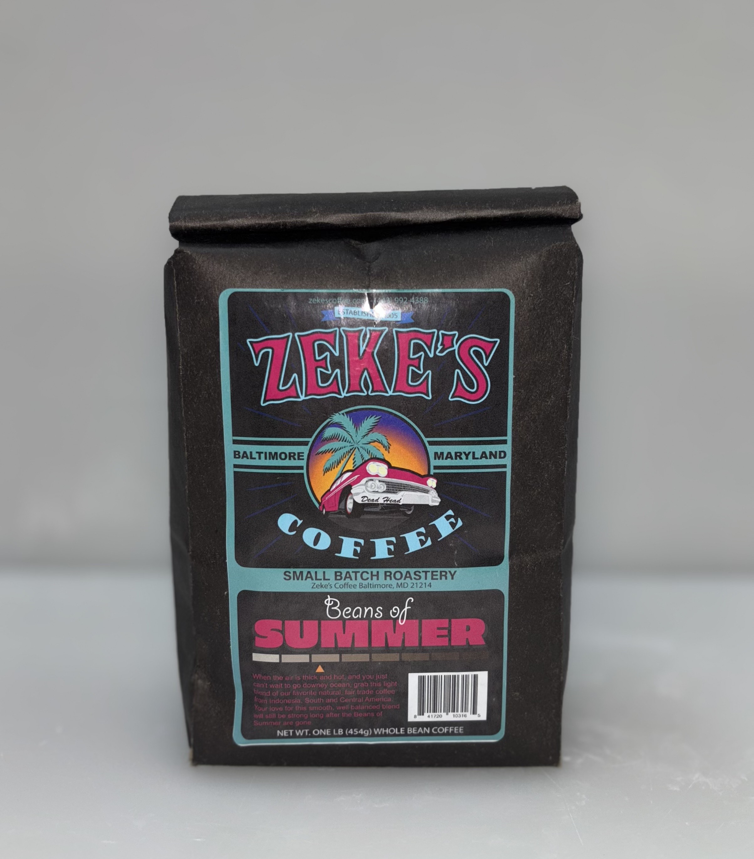 Zeke's Coffee "Beans of Summer" - Whole Beans, Organic