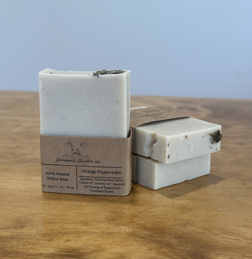 Orange peppermint soap