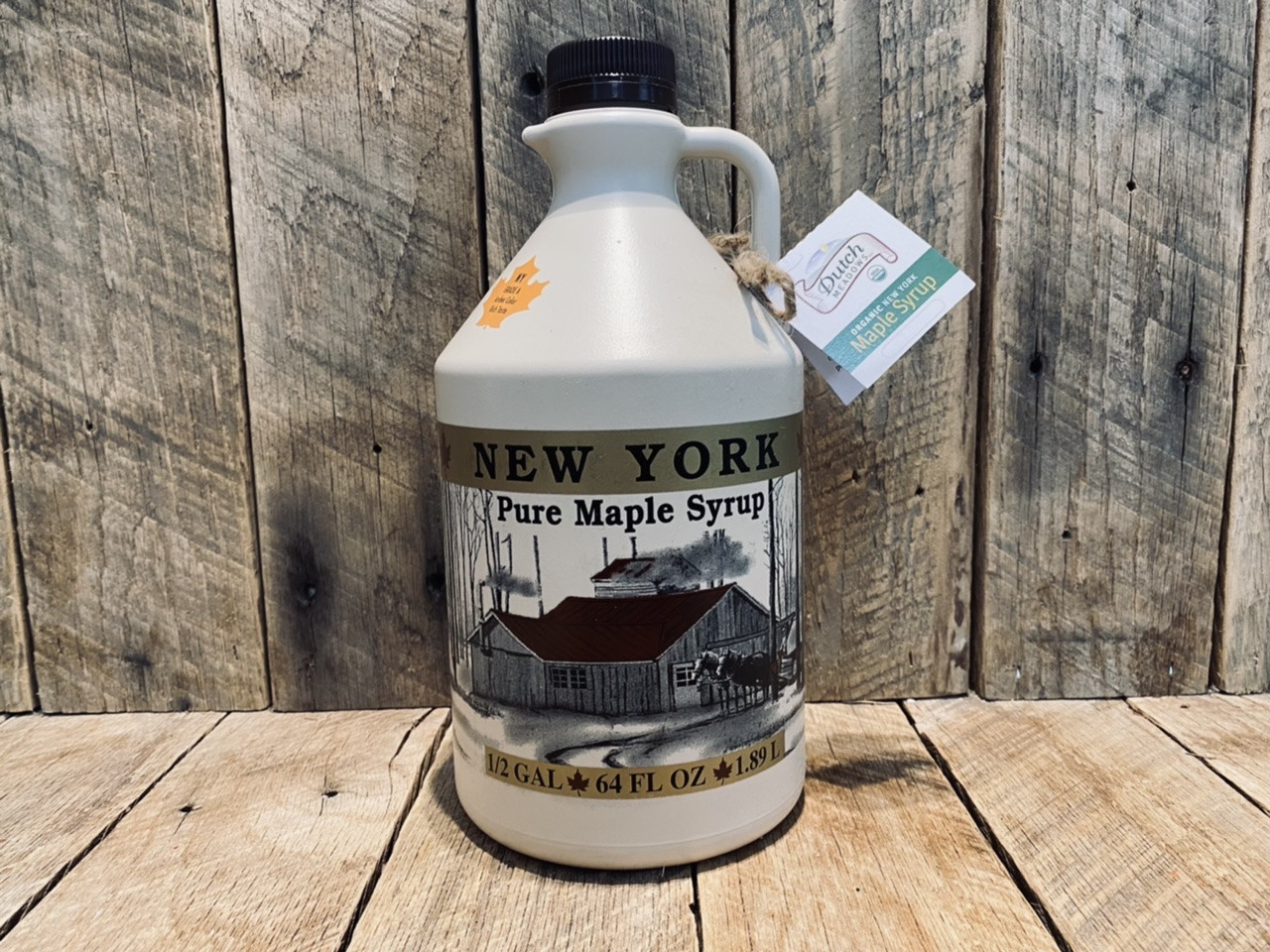1/2 Gallon Organic Maple Syrup - Grade A
