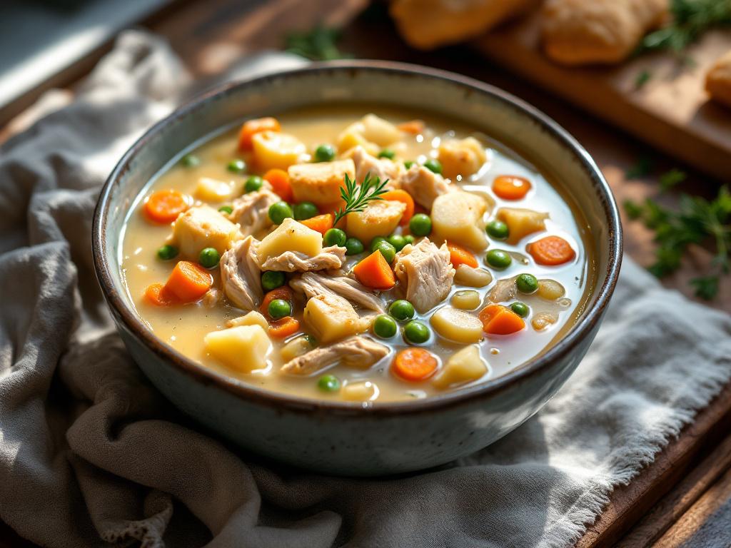 Homemade Chicken Potpie Soup