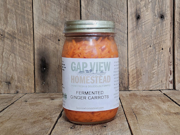 Raw Fermented Ginger Carrots - PINT