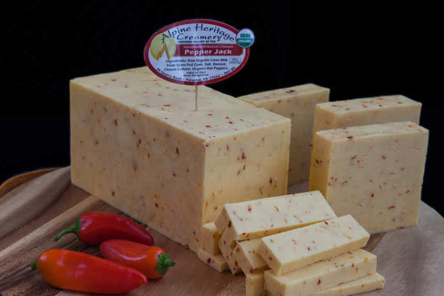 Organic Raw Pepper Jack Cheese, 2.5lb