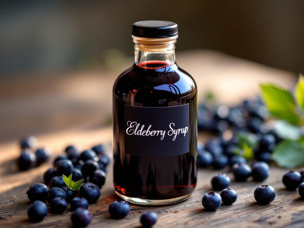 Organic Elderberry Syrup: