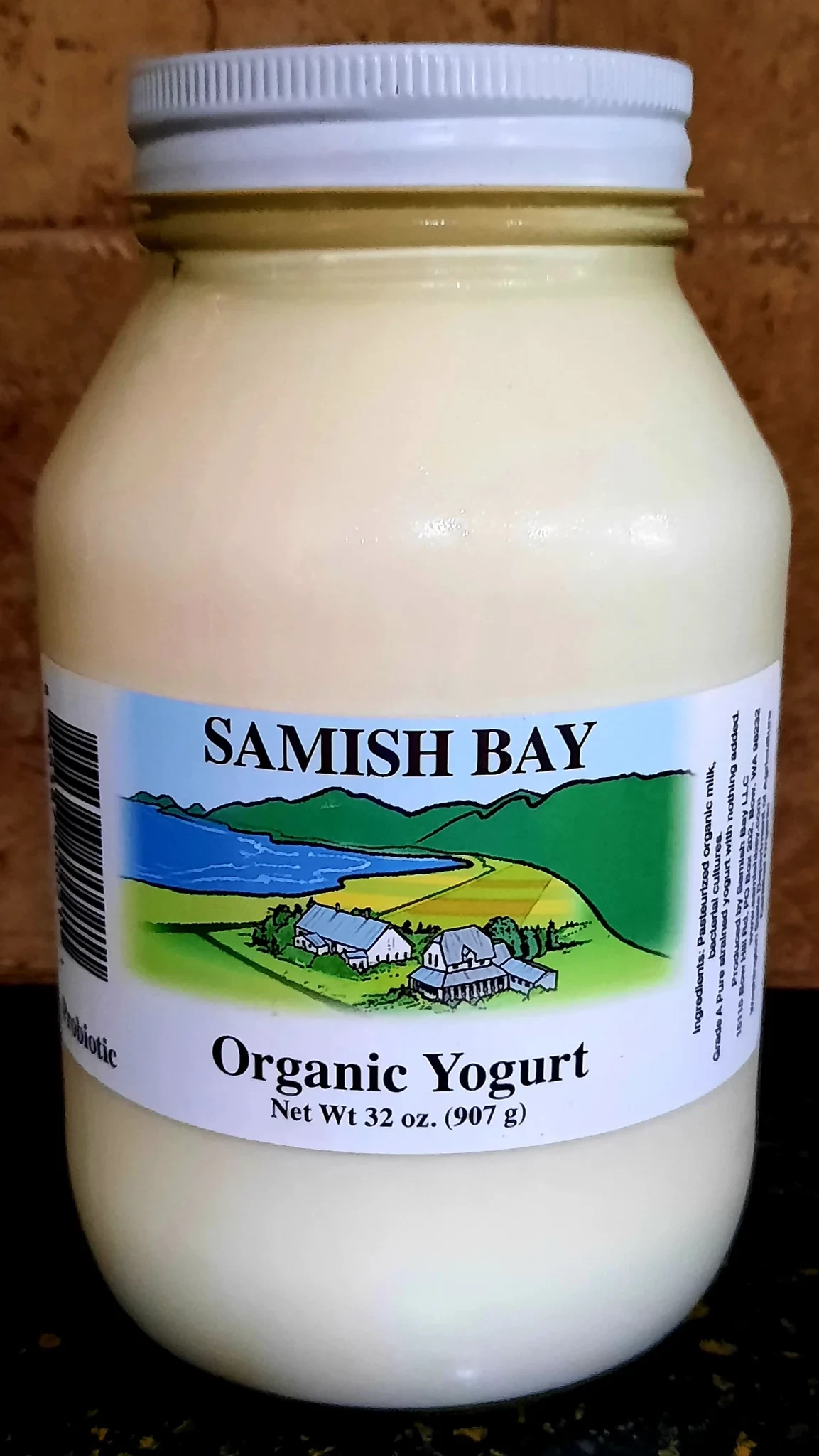 Samish Bay Organic Yogurt 32 oz
