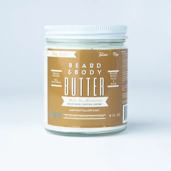 Tallow Beard Butter Bay Rum 9 oz