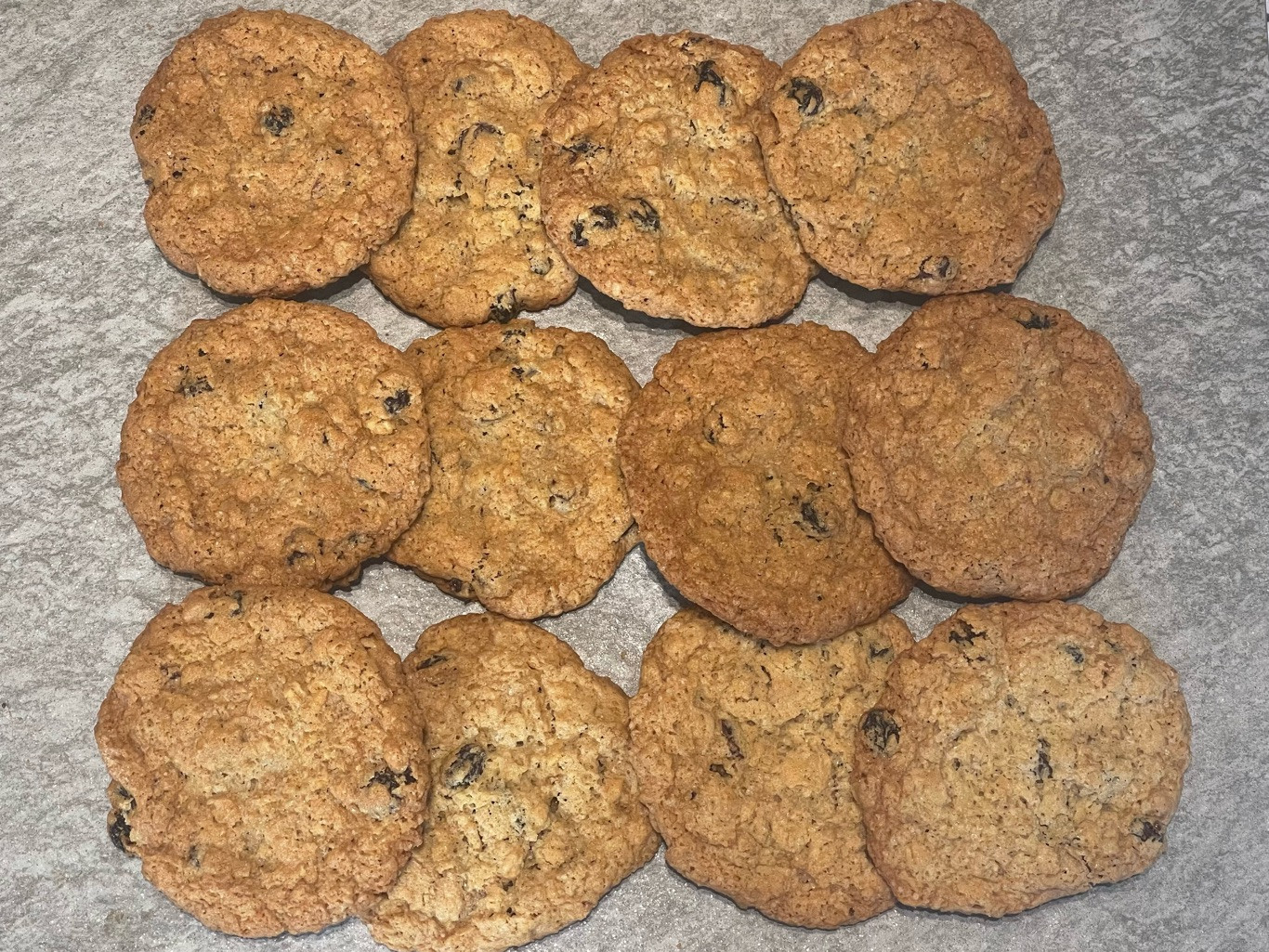 Oatmeal Raisin Spelt Cookies