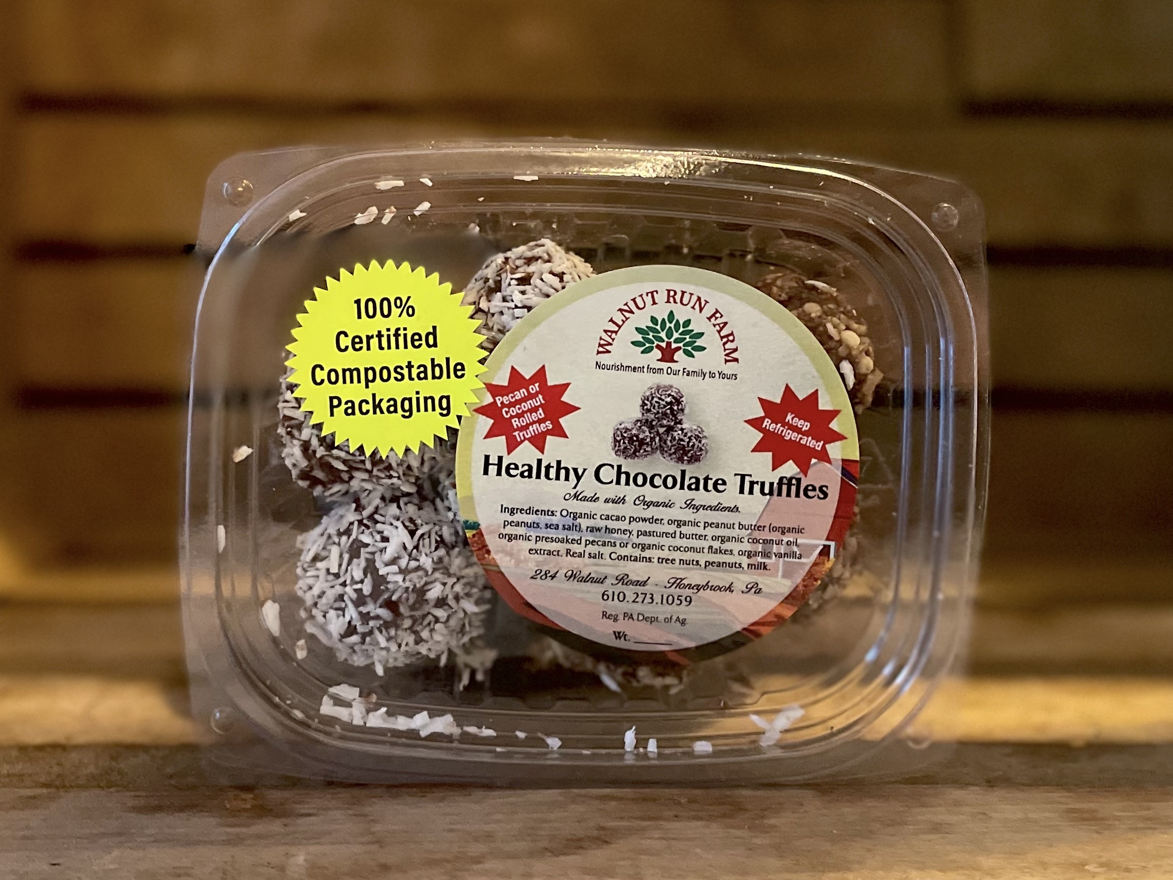 Healthy Chocolate Truffles, 8 pack