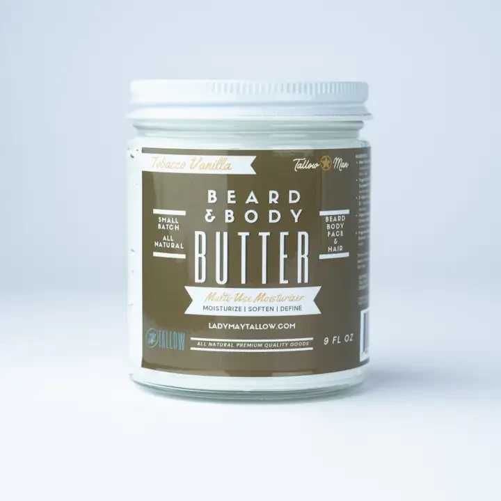 Tallow Beard Butter Tobacco Vanilla 9 oz