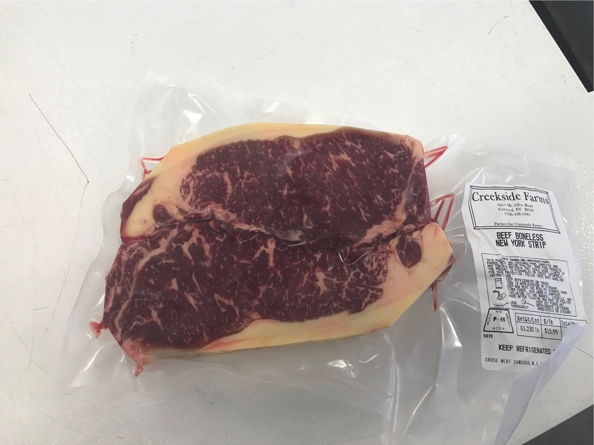 NY Strip Steak - Grassfed Beef