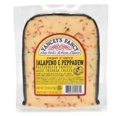 Cheddar - Jalapeno Peppadew Cheddar Wedge (Yanceys Fancy)