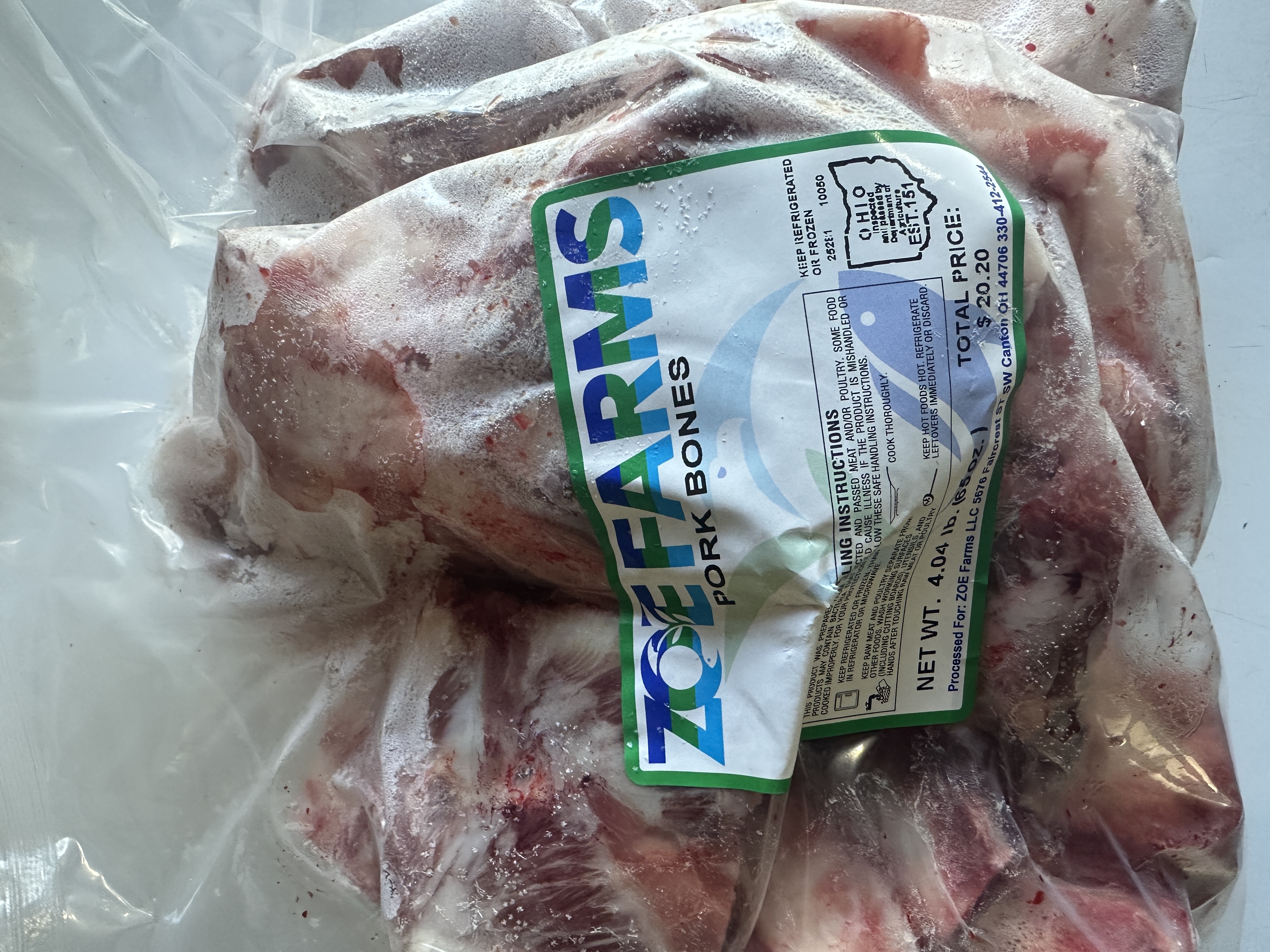 Pork Bones for Broth