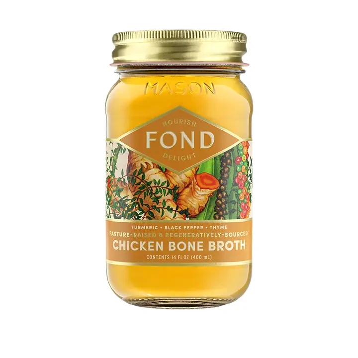 Turmeric & Pepper Pasture-Raised Chicken Bone Broth
