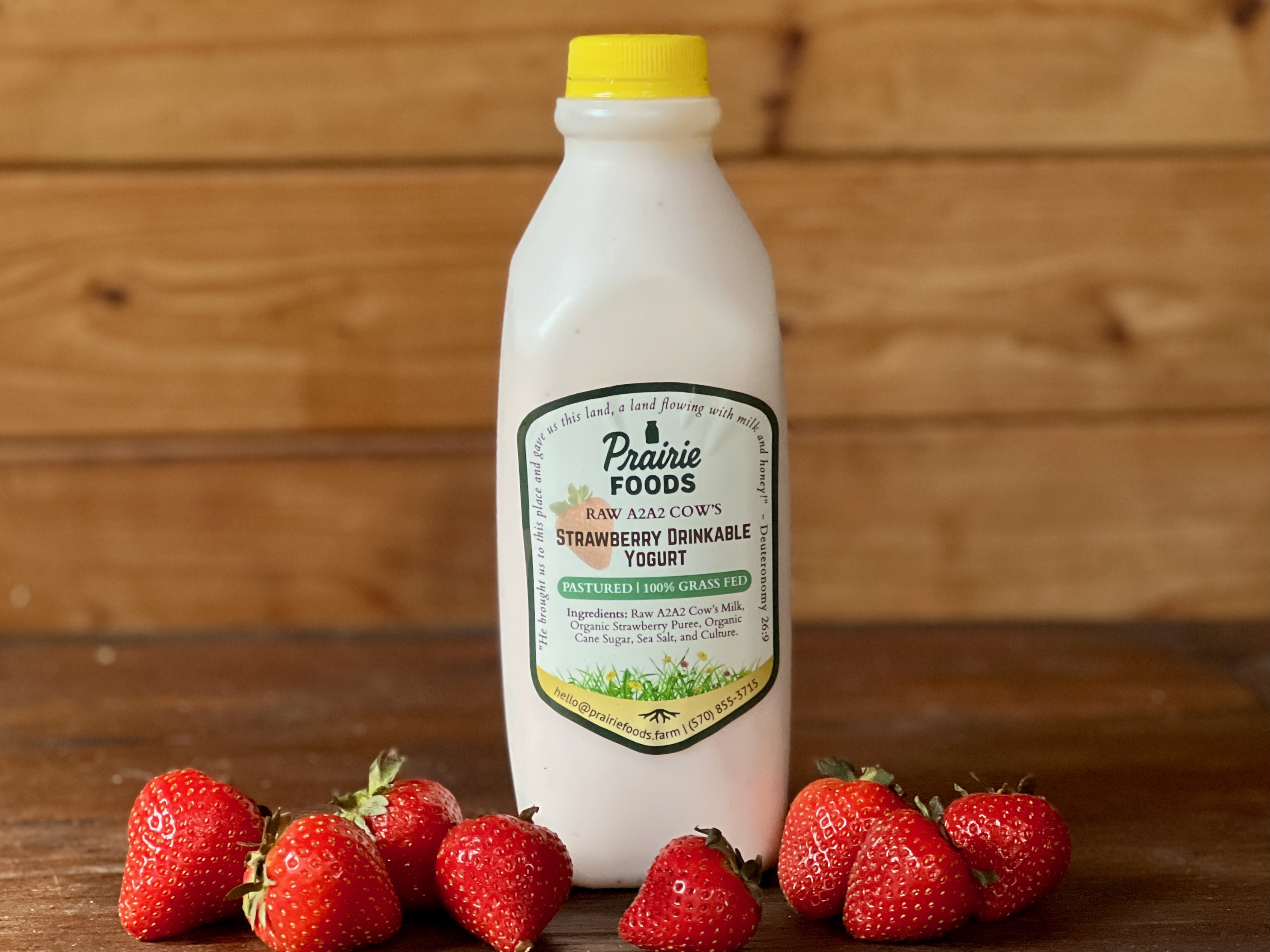 Strawberry Drinkable Yogurt, 1 quart (Plastic)