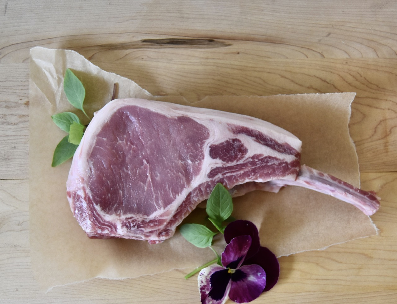 Tomahawk Pork Chops