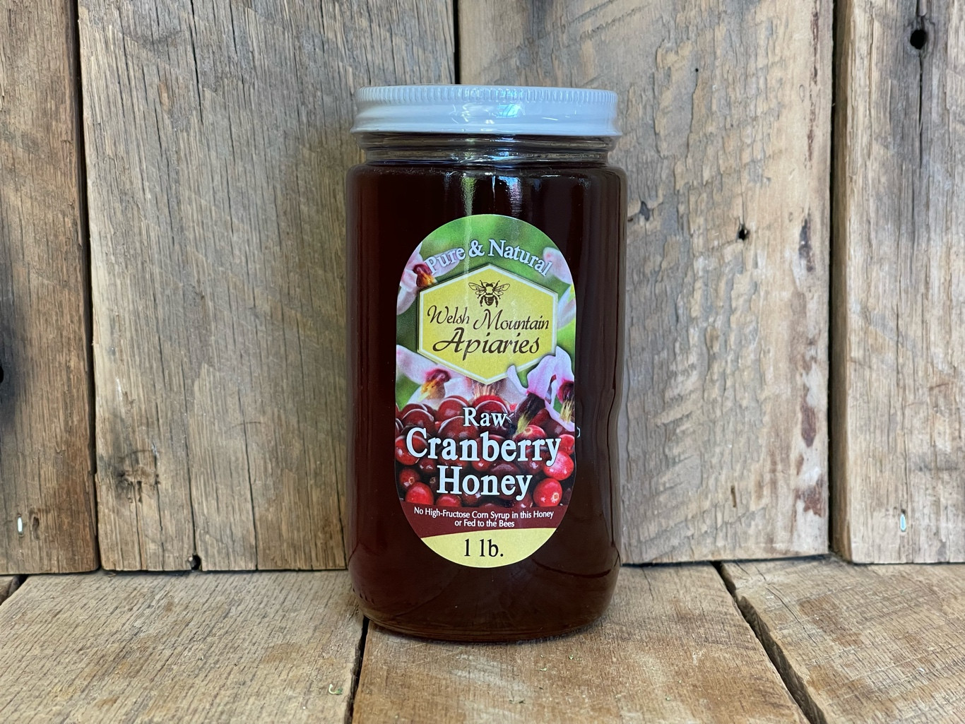 1 lb. Raw Cranberry Honey (Seasonal)