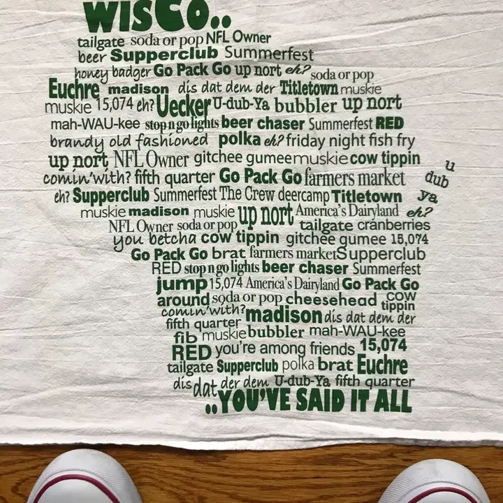 Wisco Lingo Dish towel