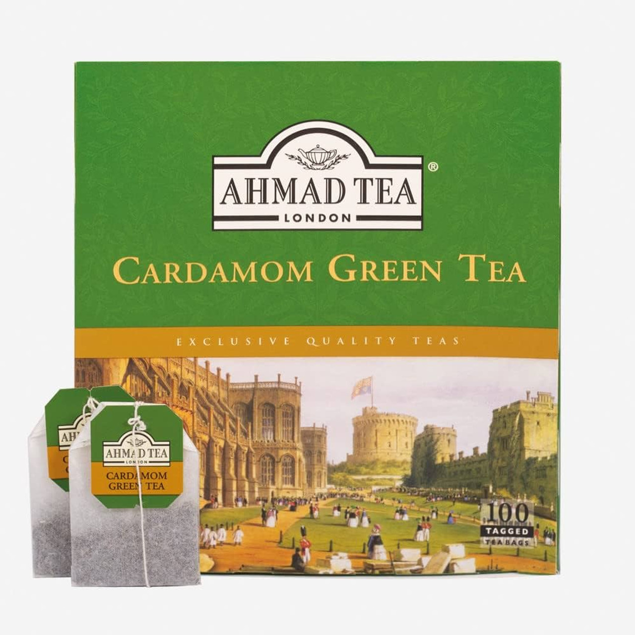 AHMAD TEA CARDAMOM GREEN TEA 100 BAGS
