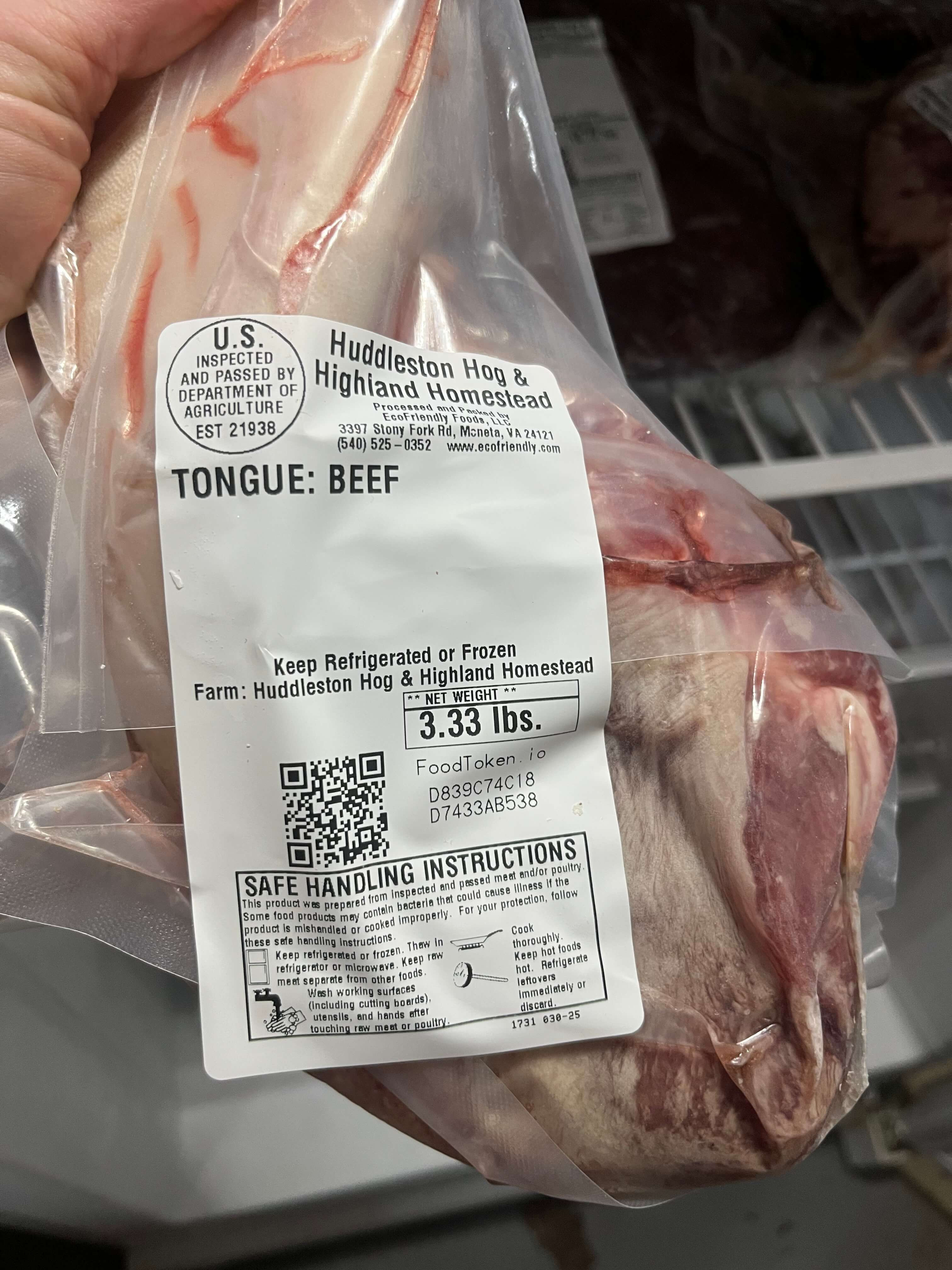 Tongue, Beef