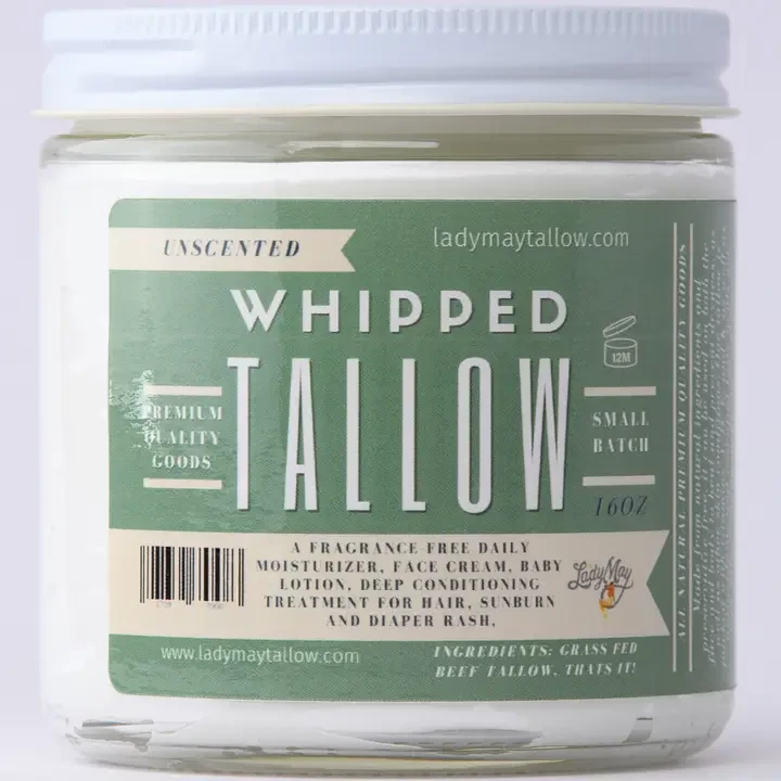Whipped Tallow Unscented 16oz