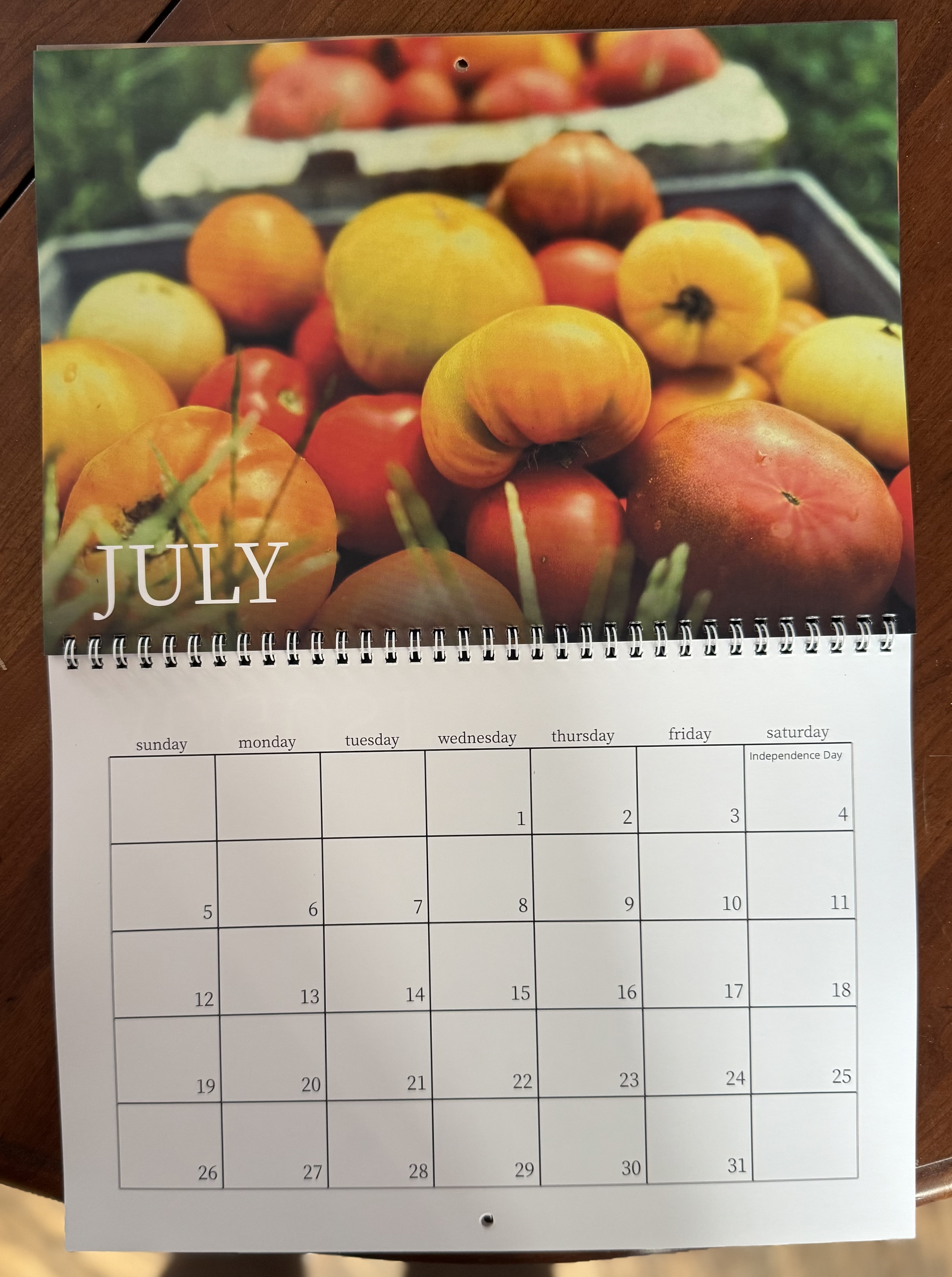 2026 Farm Calendar