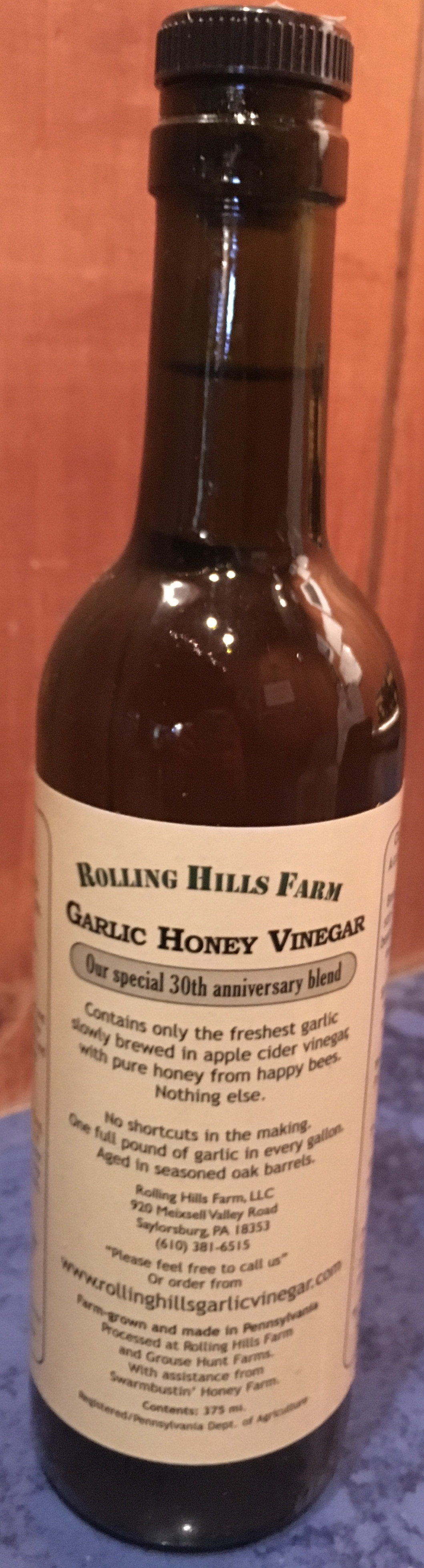 Rolling Hills Farm Garlic Honey Vinegar