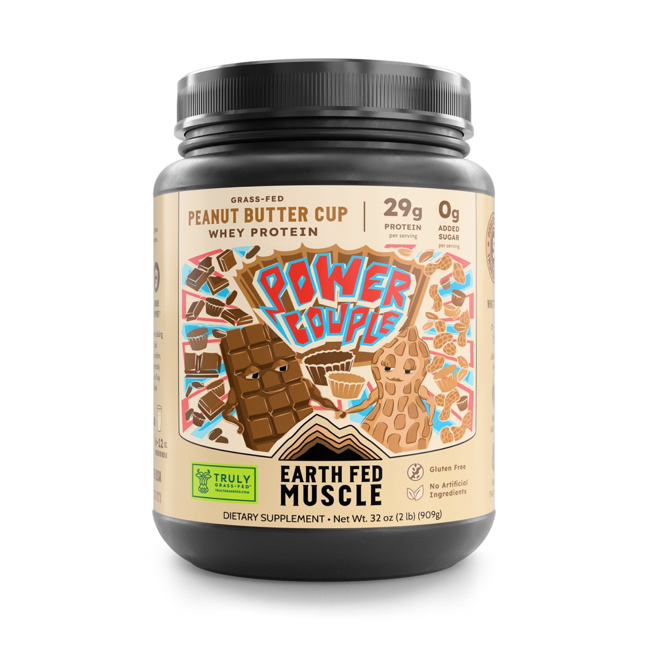 Whey Protein Powder | Peanut Butter Cup | Earth Fed Muscle