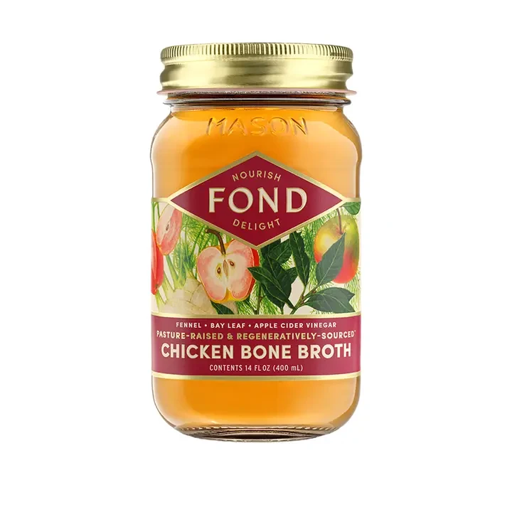 Fennel & Bay Leaf Pasture-Raised Chicken Bone Broth