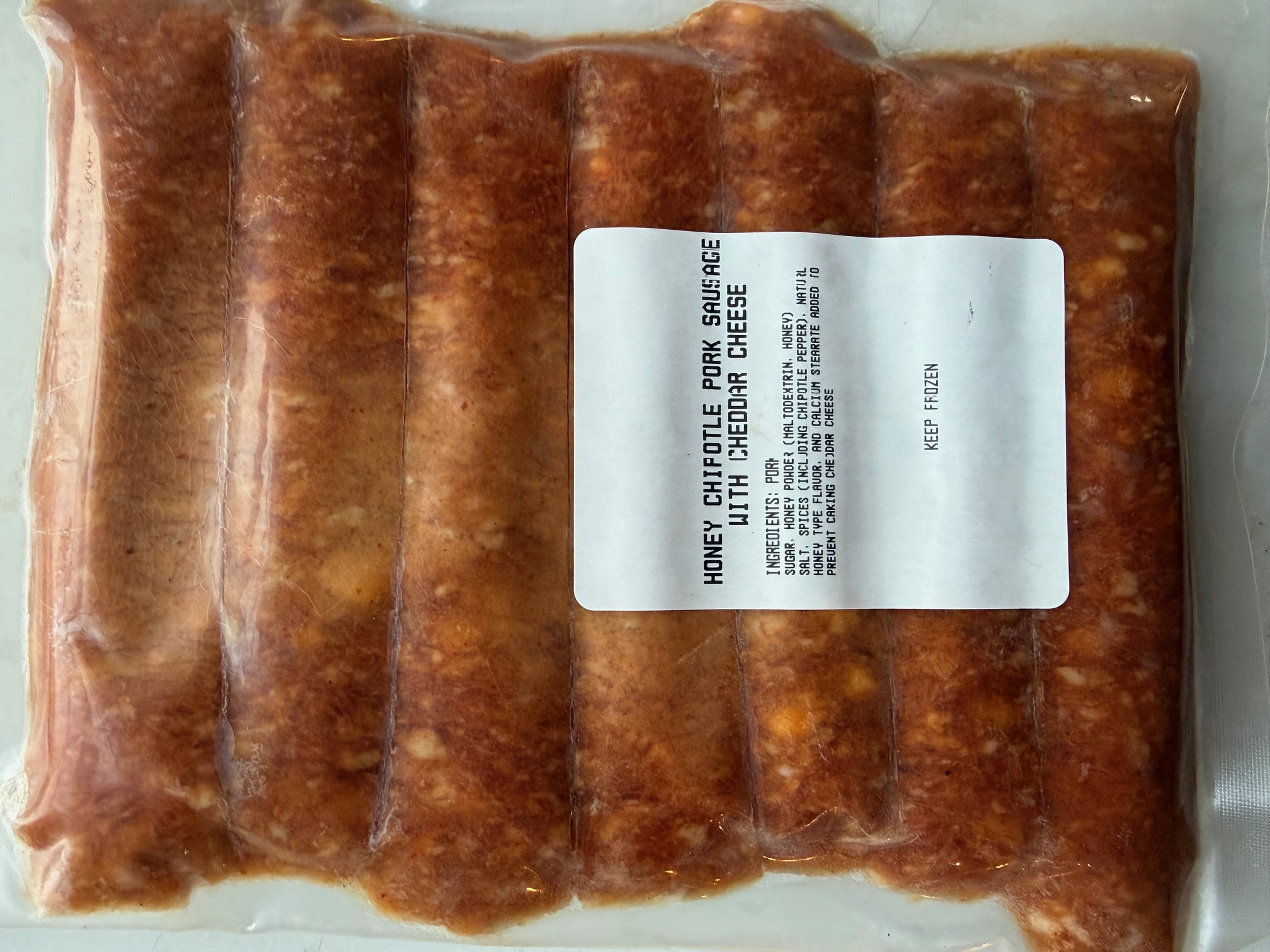 Pork Honey Chipotle with Cheddar Sausage