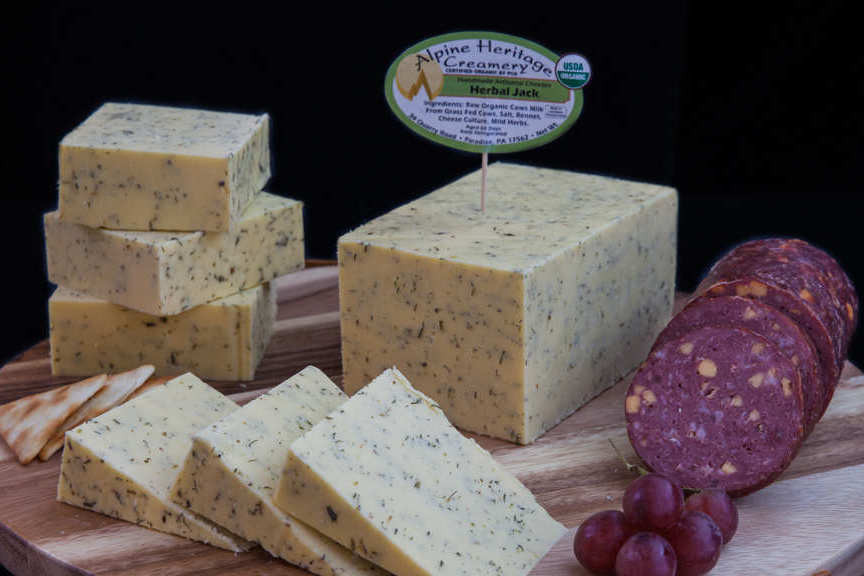 Organic Raw Herbal Jack Cheese, 2.5lb