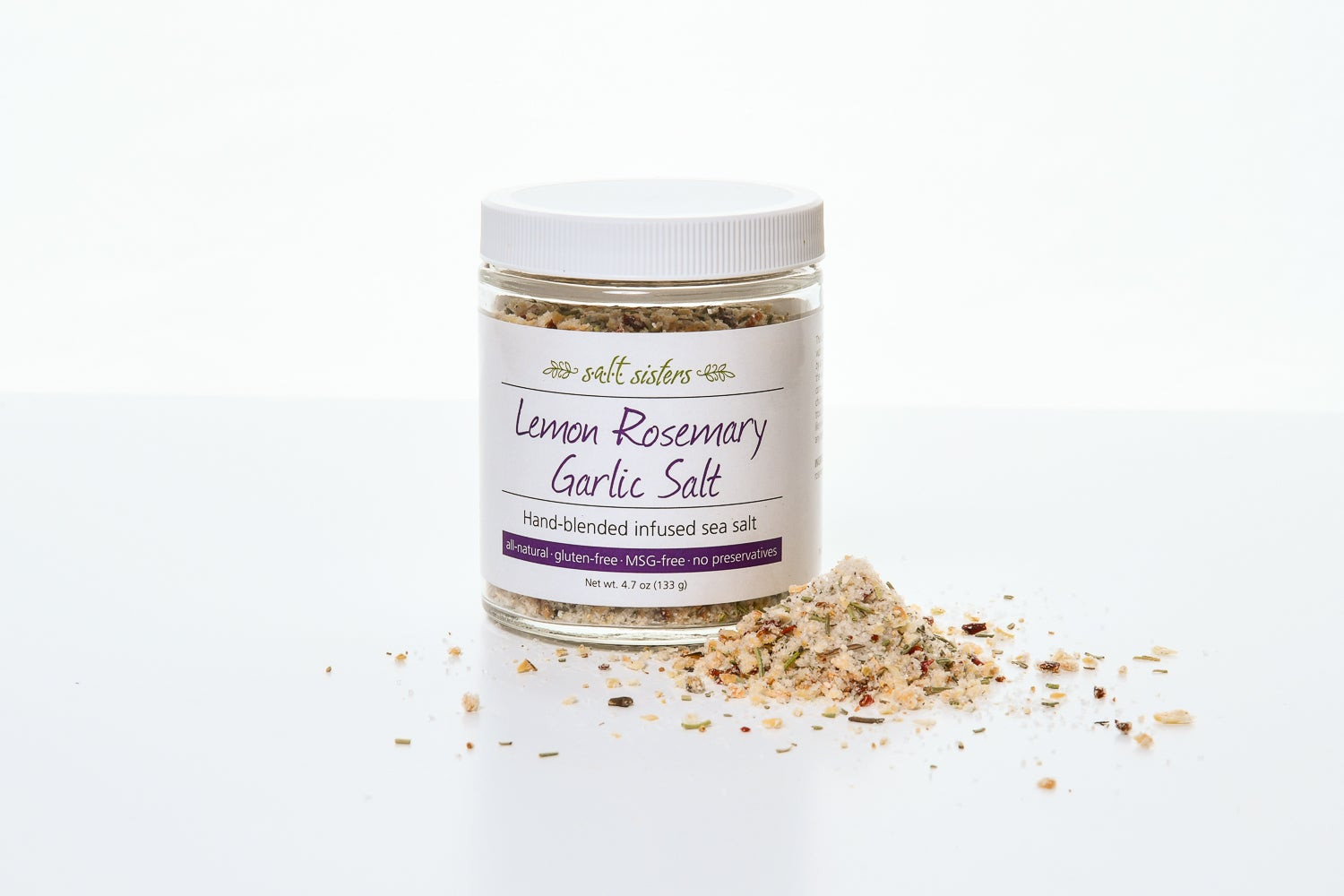 Infused Sea Salt- Lemon Rosemary Garlic