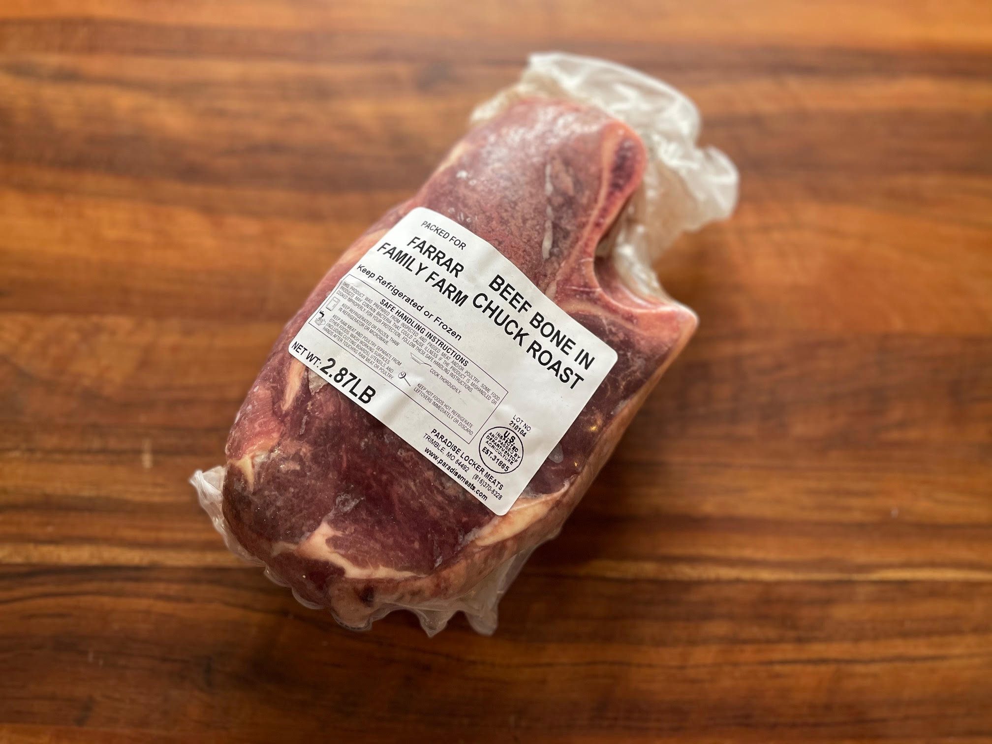 Chuck Roast, bone-in