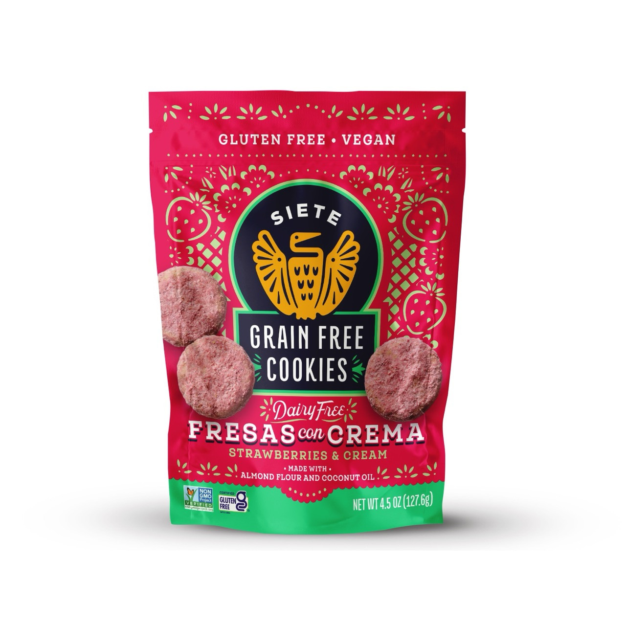 Grain-Free Cookies | Fresas Con Crema | Siete