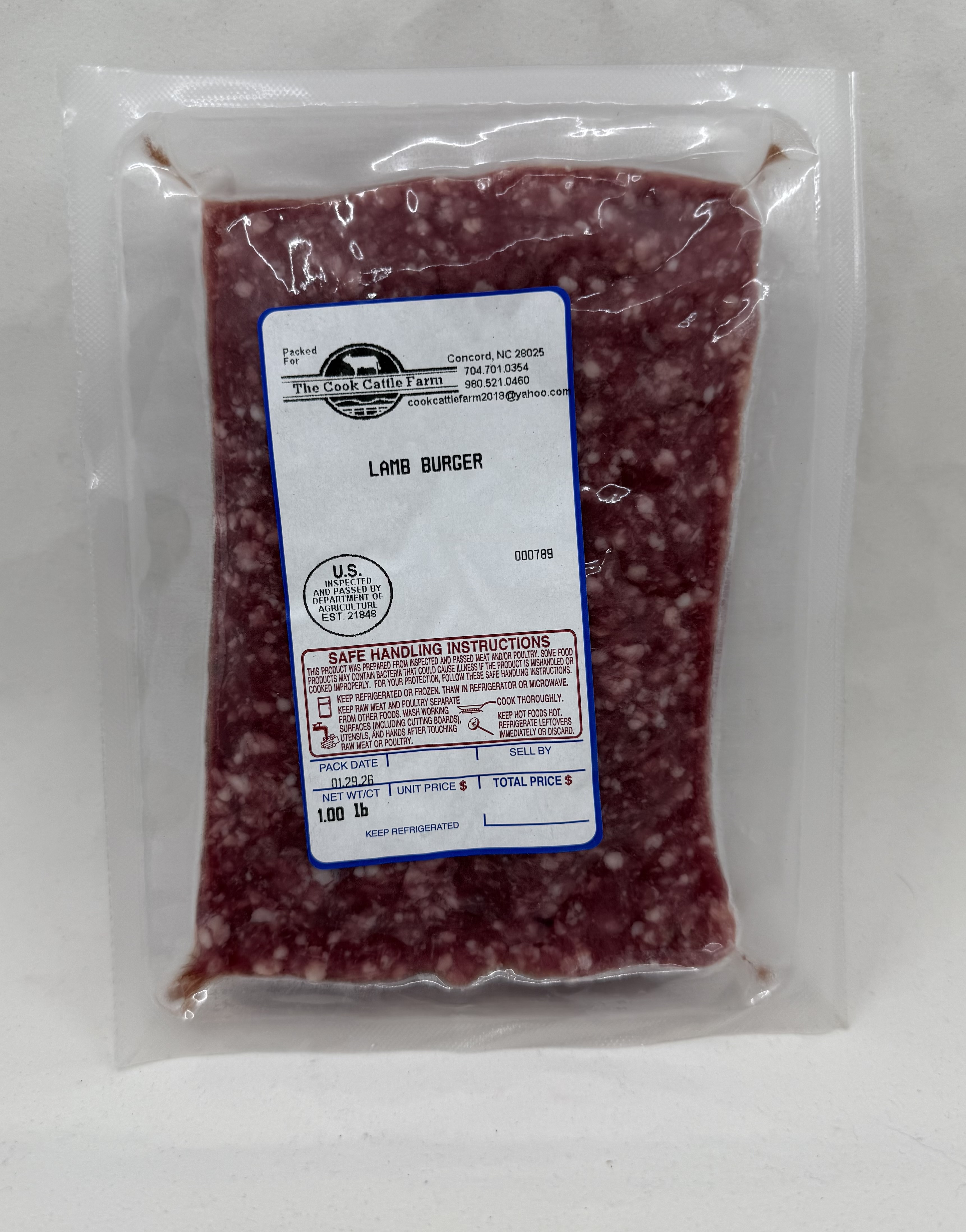 Barnhardt Farms Ground Lamb