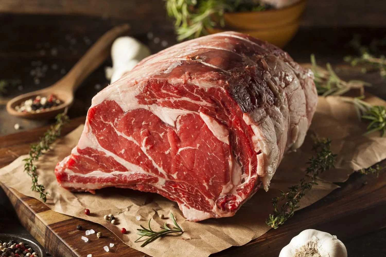 Prime Beef Standing Ribeye Roast (Bone In)