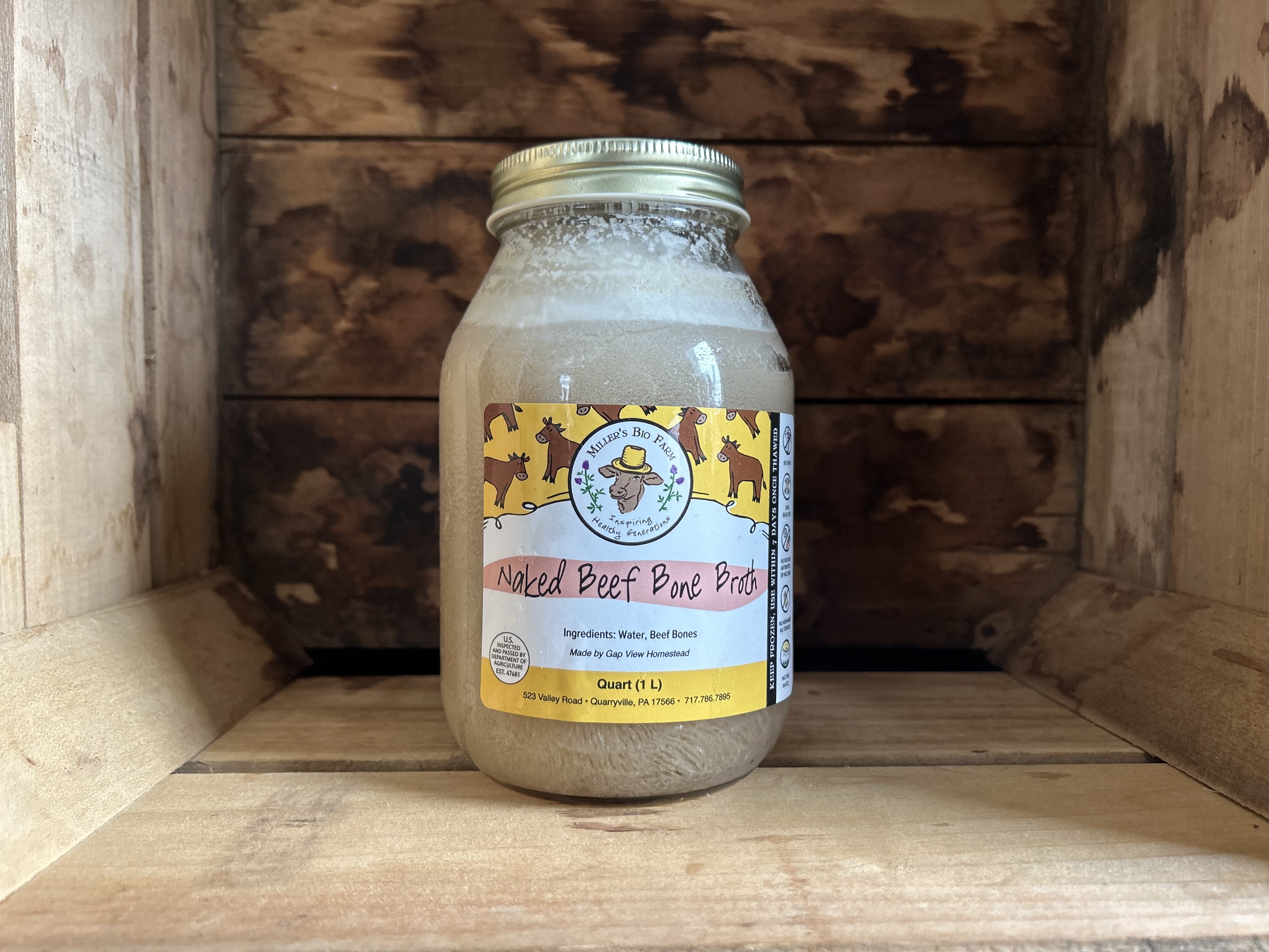 10 quarts - Naked Beef Bone Broth