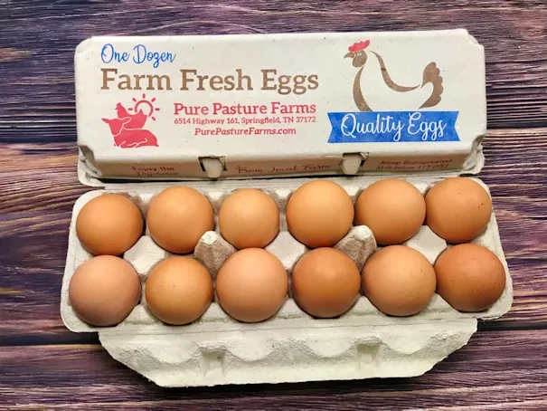 1 Dozen Pasture-Raised Chicken Eggs