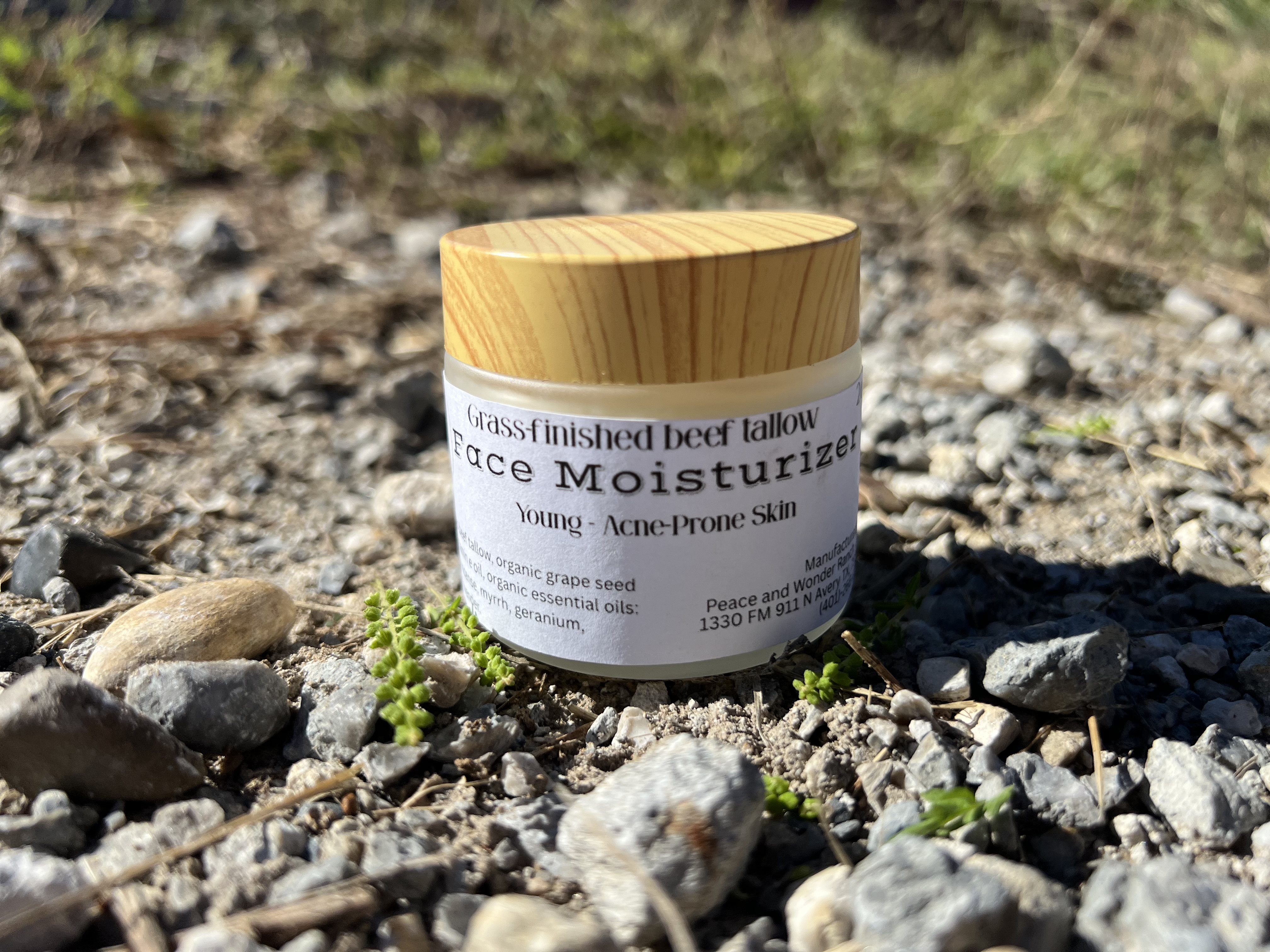 P+W Skincare - Beef Tallow Face Moisturizer - Young - Acne-Prone Skins