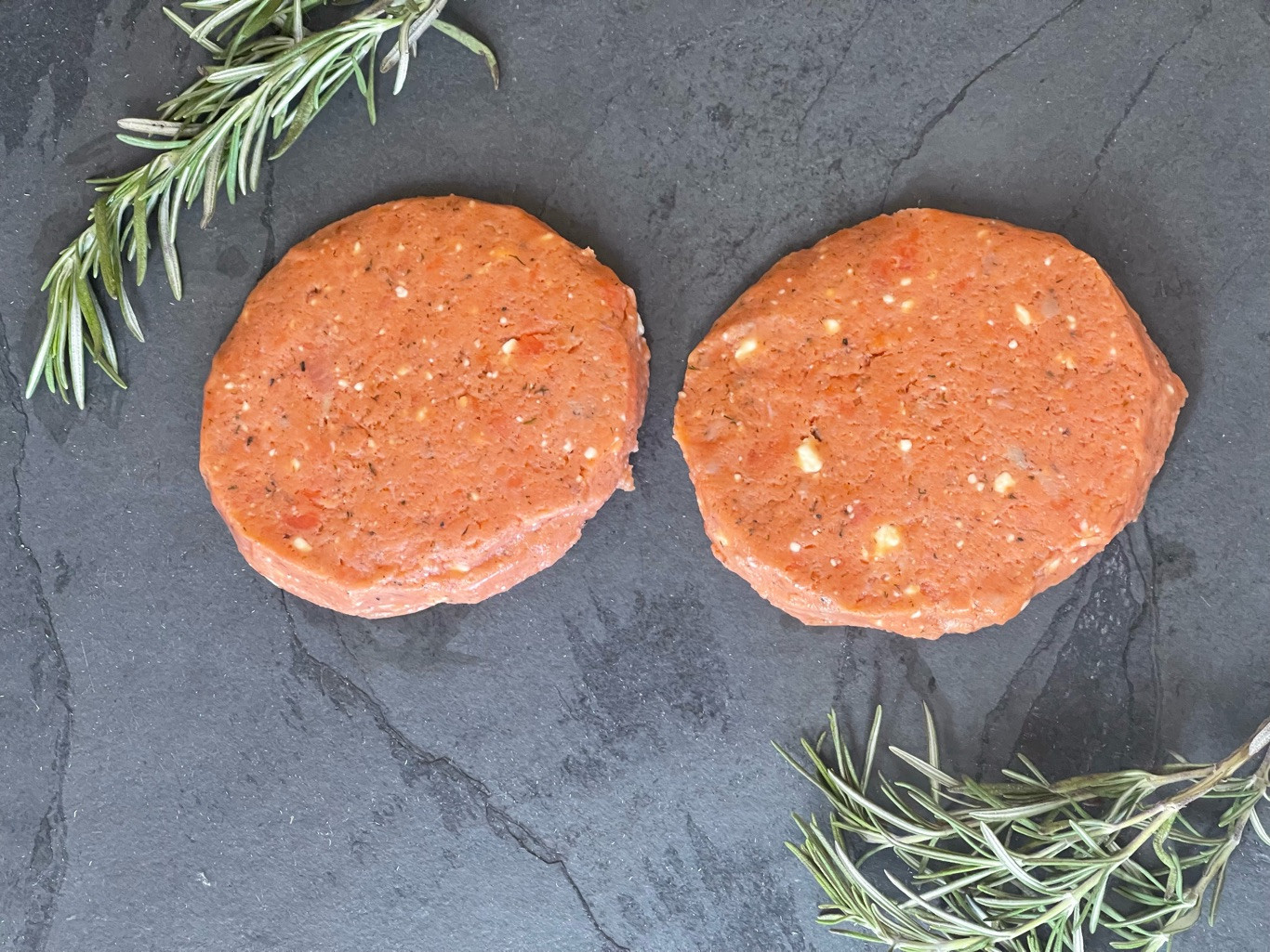 Feta Dill Salmon Burgers